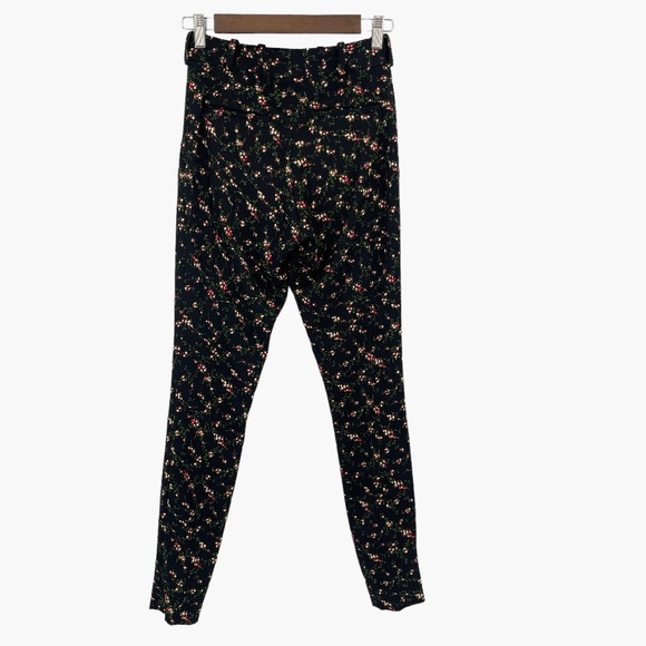 Victoria Beckham Spring Summer 2015 Black Floral Print Skinny Pants - Picture 2 of 9